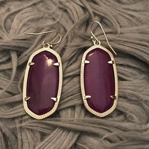 Kendra Scott Purple Jade Elle Earrings